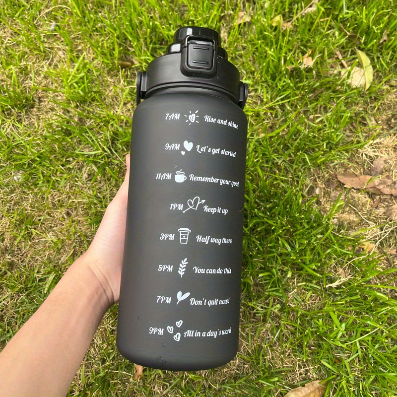2L LARGE Stainless Steel Wide Mouth Water Drink Bottle Cycling Sports + Bag