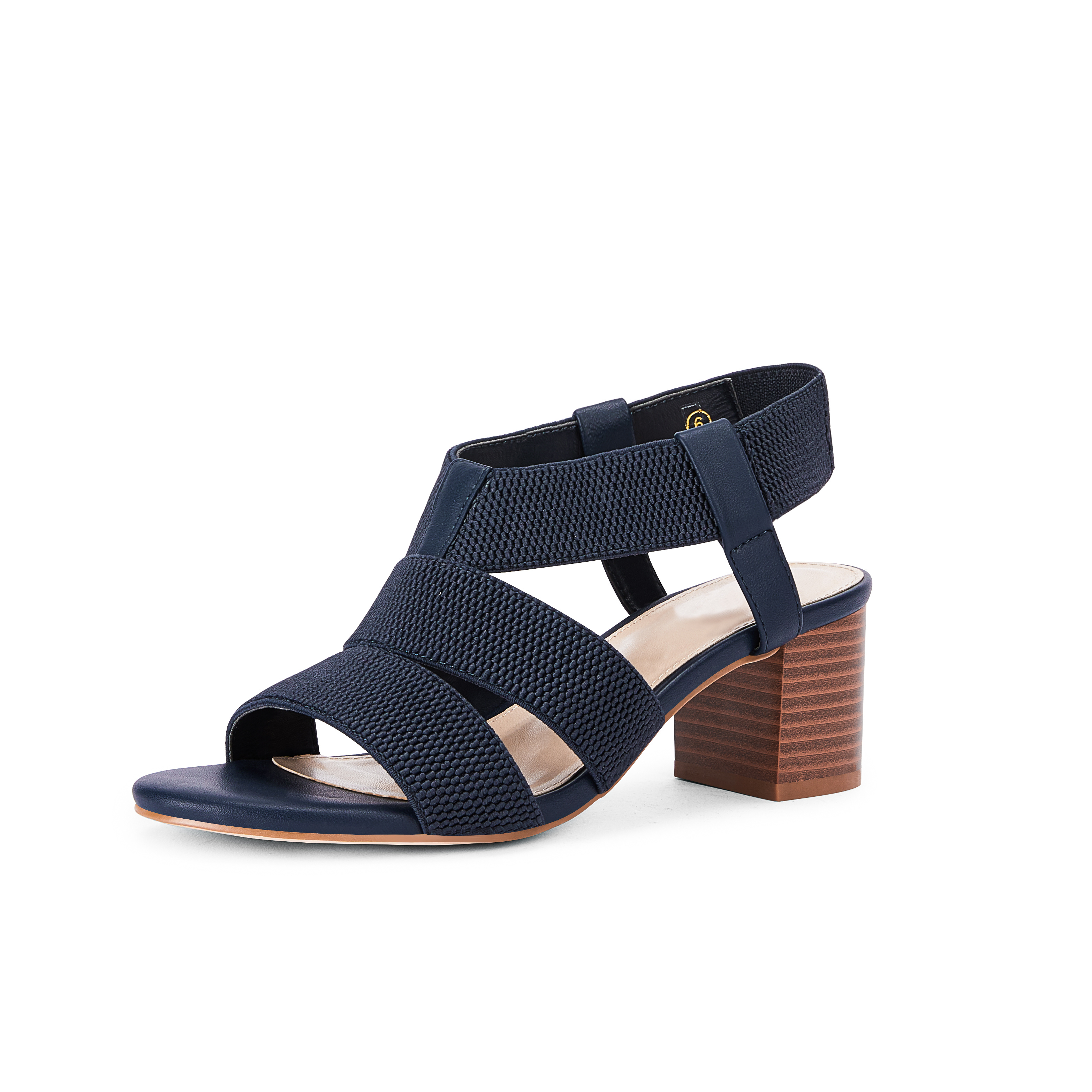 Navy blue hot sale chunky heel