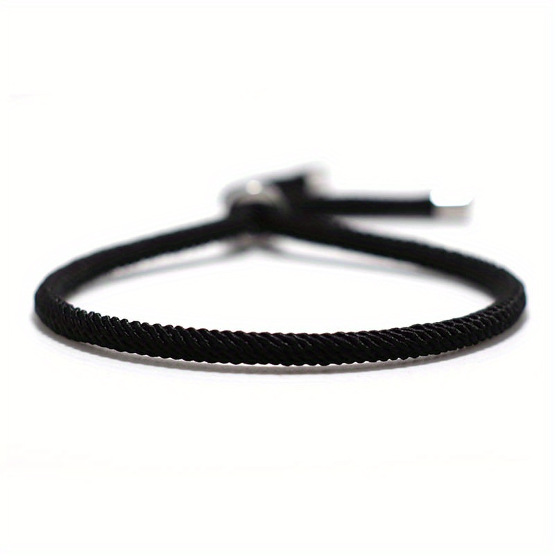 100% Braslet Men Female 4mm Thread Bracelet Adjustable Yoga Braclet Gift For Lovers