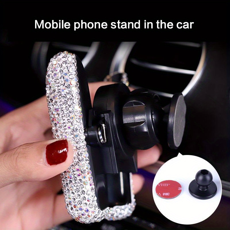 1pc Universal Strass Handyhalter Luftauslass Auto Bord Fest - Temu