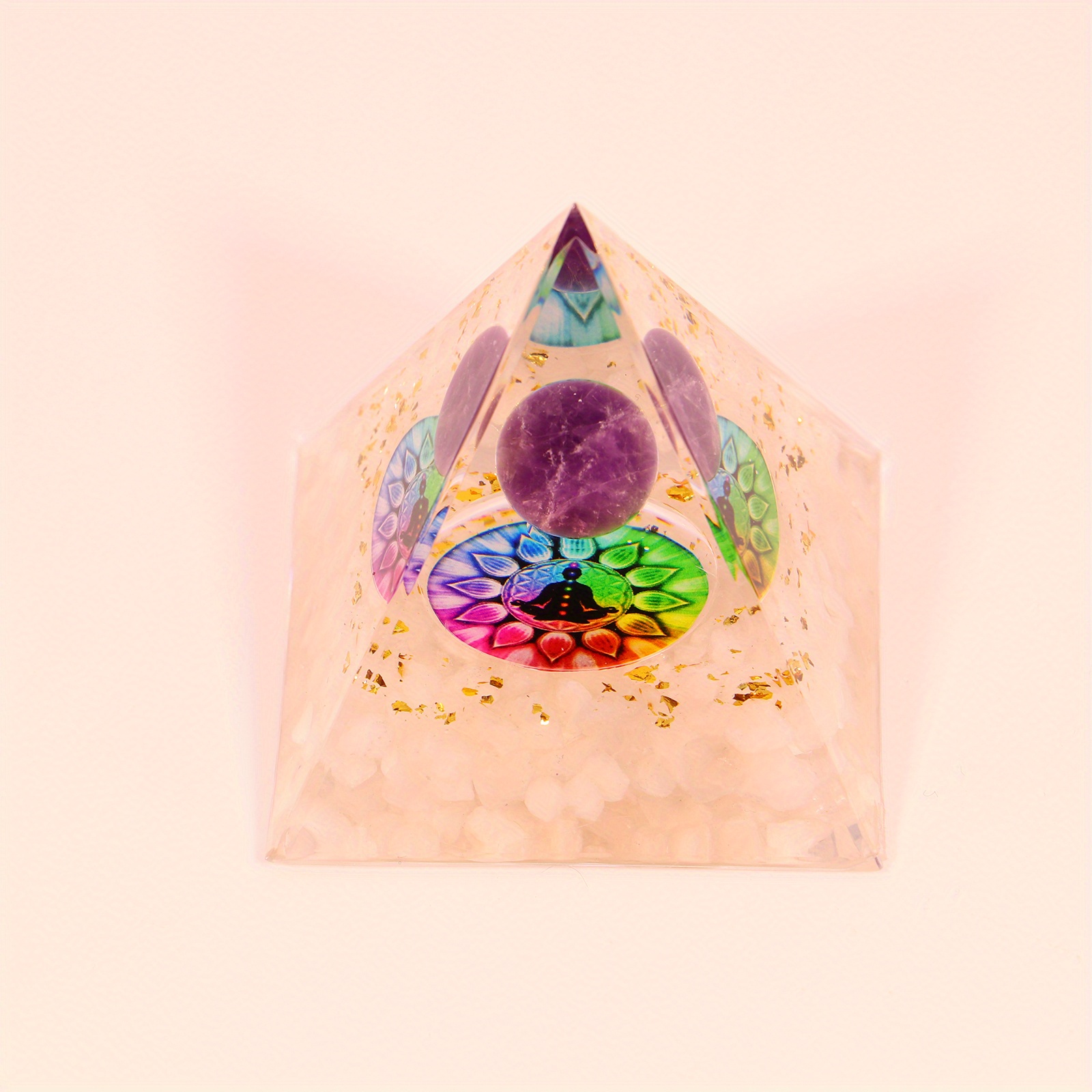 Orpanit® Orgonit 7 Chakra Merkaba Pyramide XL I 100% Echter