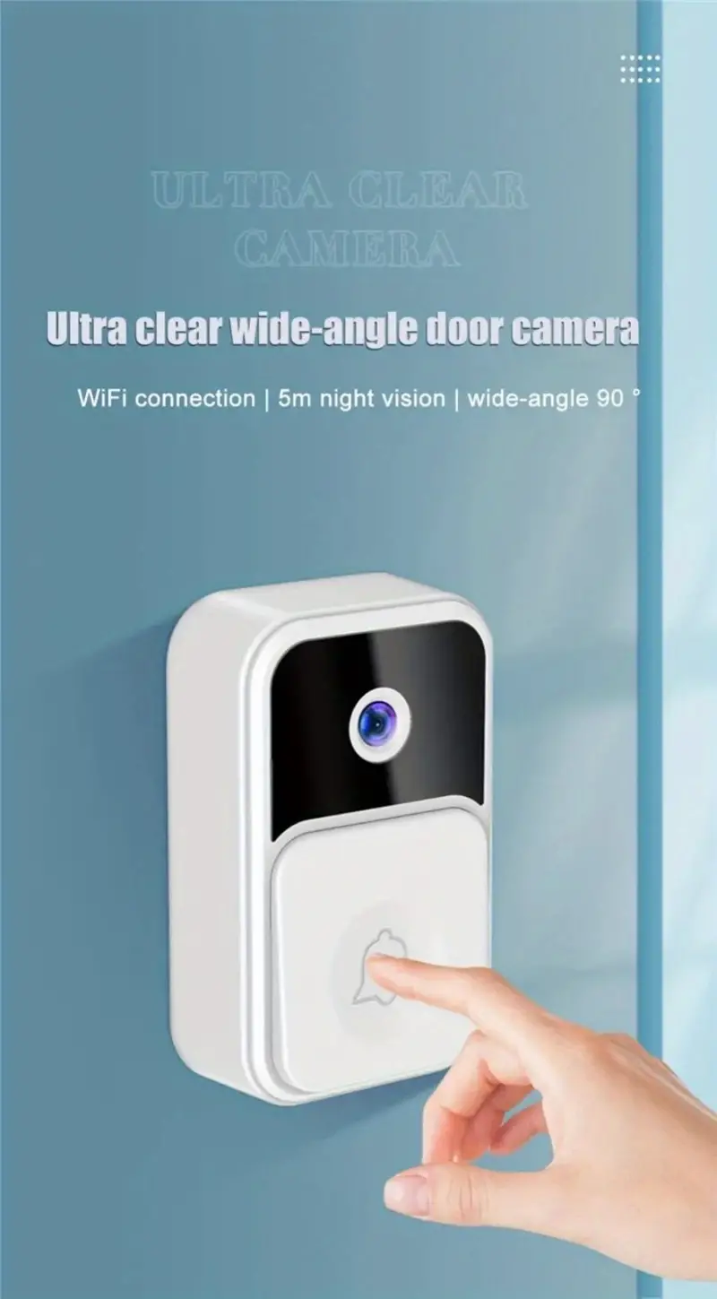 tuya wifi smart doorbell outdoor waterproof wireless door bell camera intercom battery powered doorbell camera without battery details 1
