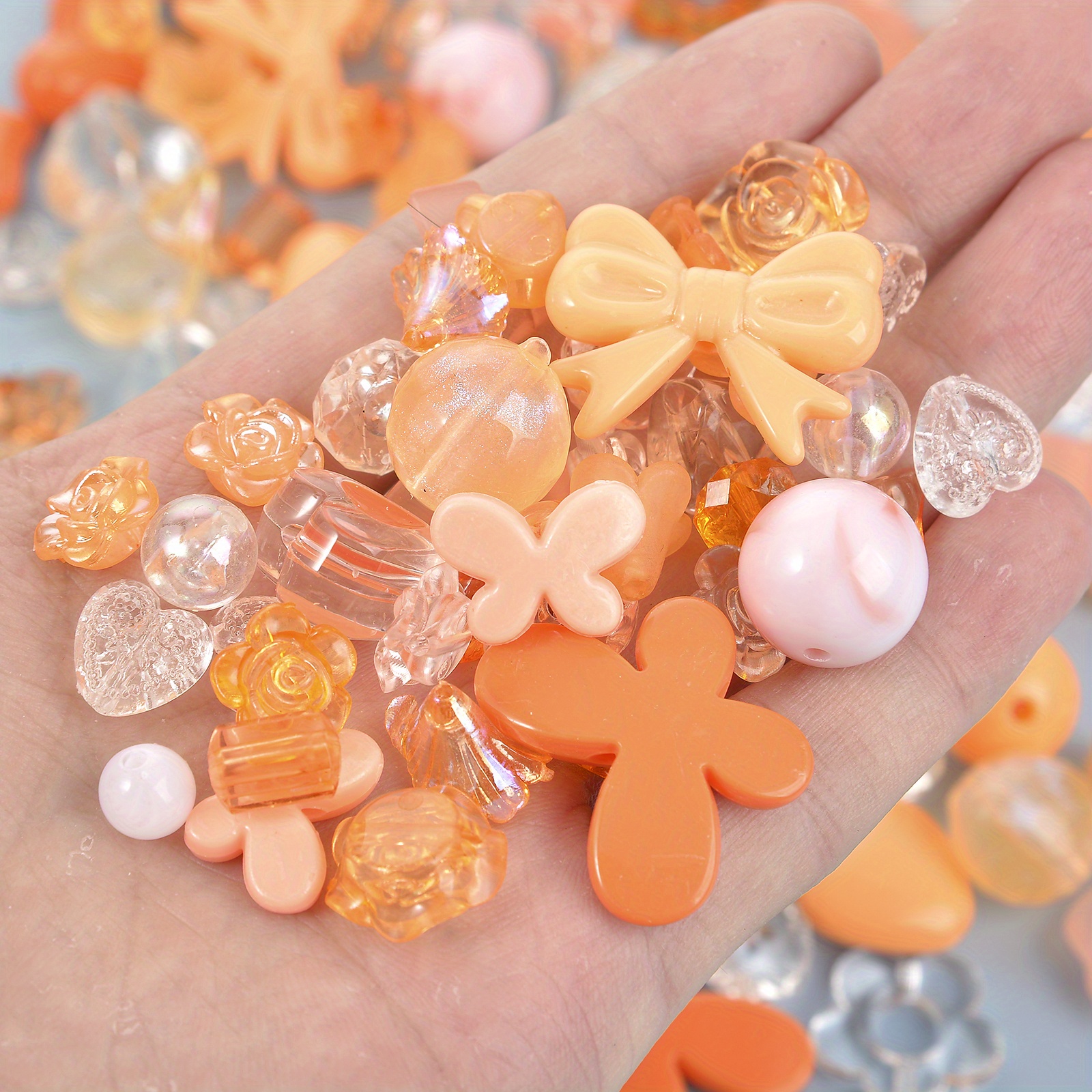 Smile Face Flowers Jewelry Making Charm Beads - Temu