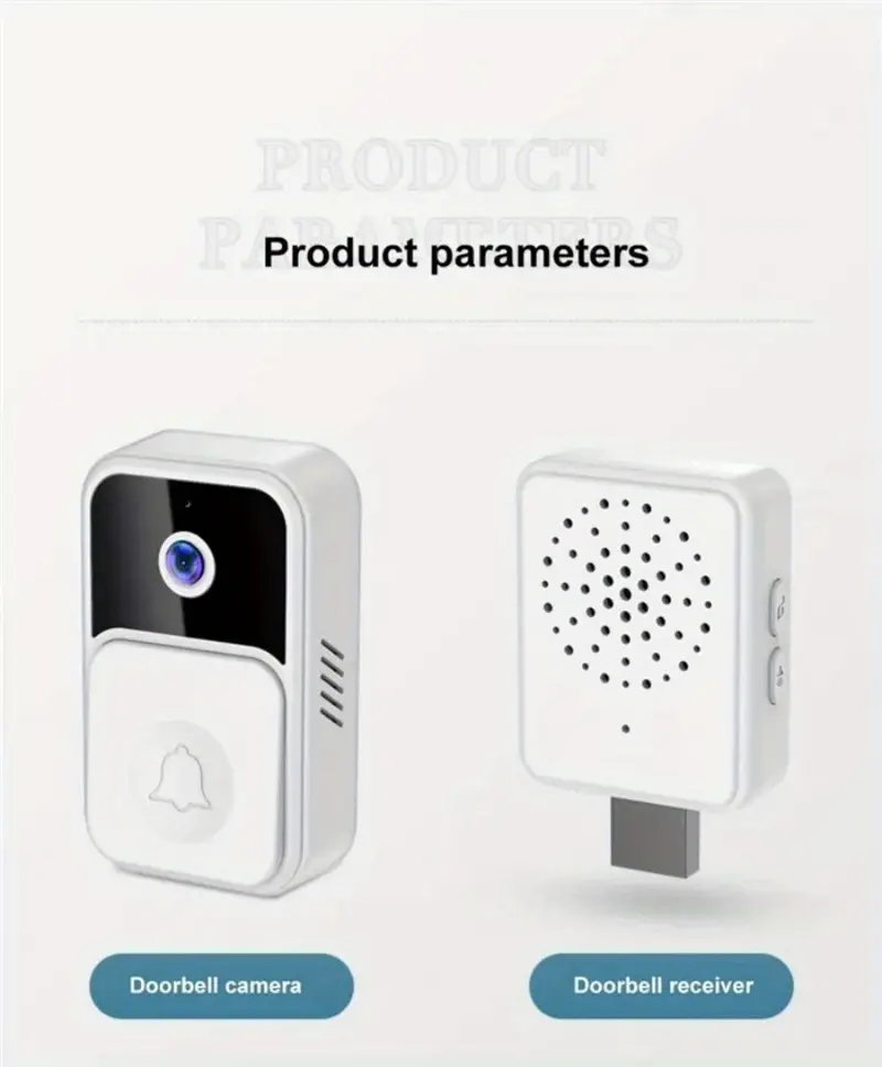 tuya wifi smart doorbell outdoor waterproof wireless door bell camera intercom battery powered doorbell camera without battery details 6