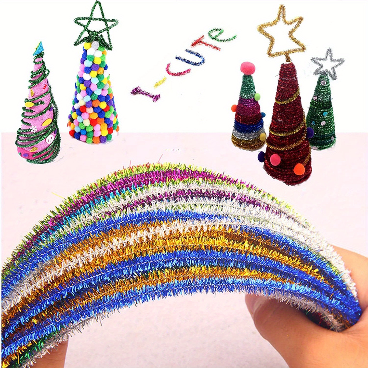 Home Decor Room Decor New Year Pipe Cleaners Set - Temu