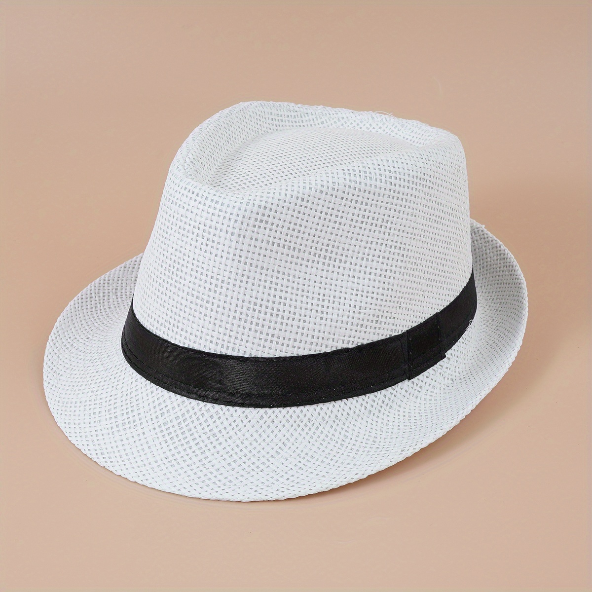 iOPQO Sun Hats Men And Women Retro Jazz Hat Soild British Sun Hat
