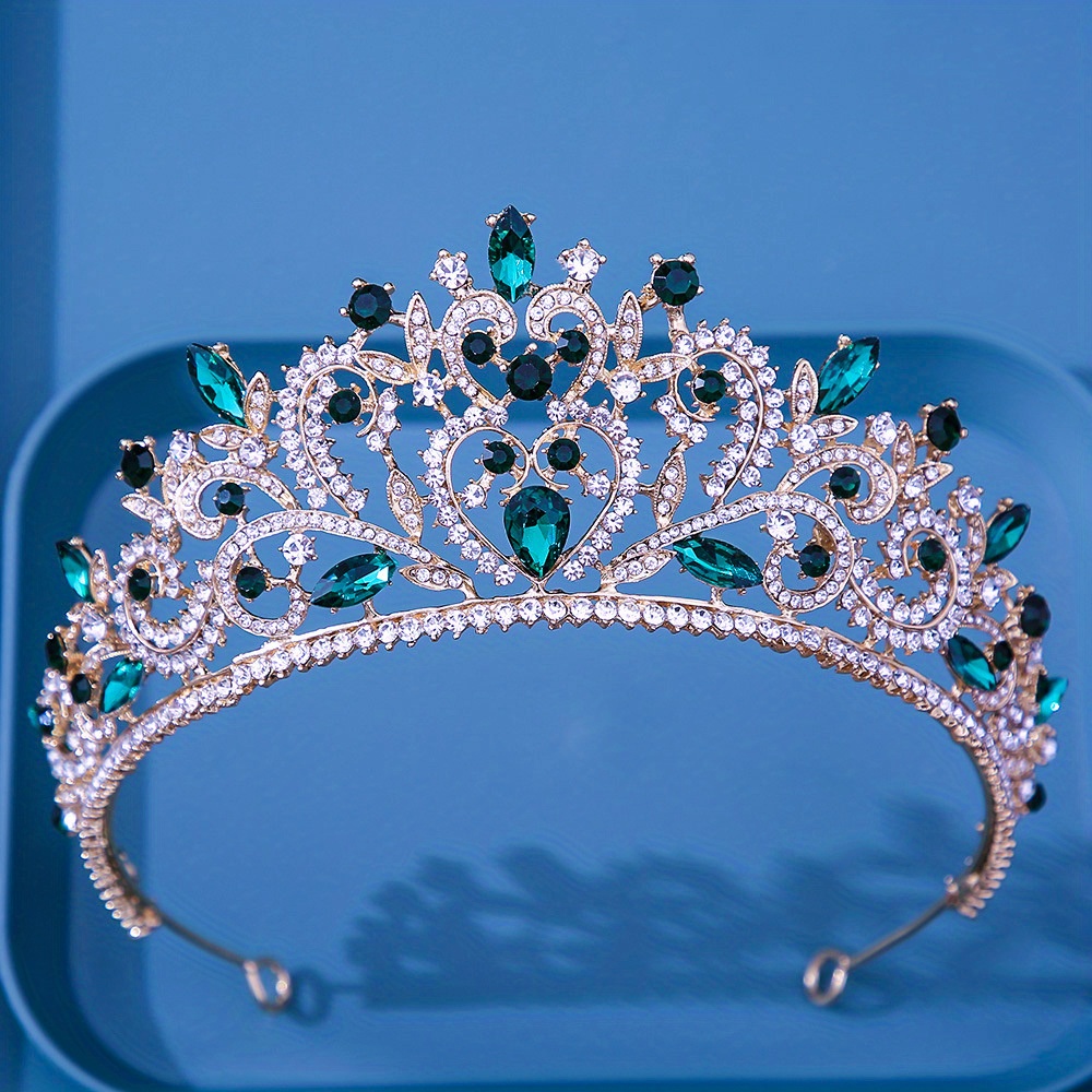 Diadema Barocco In Lega Testa Strass Gioielli Corona Nuziale - Temu Italy