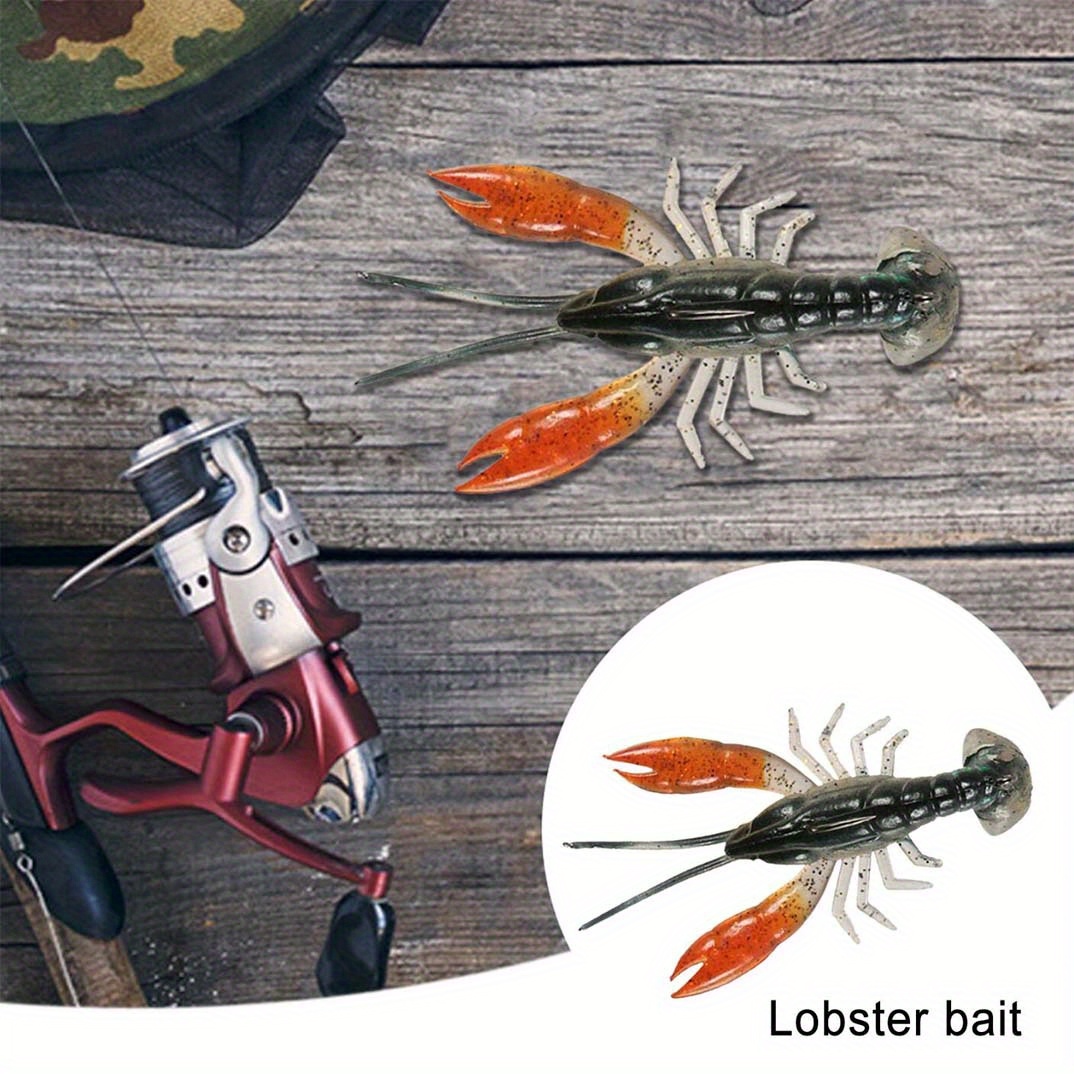 Lixada Soft Fishing Lure Crawfish Bait Shrimp Lobster Claw Artificial Lure  Swimbait 8cm/14g : : Sports & Outdoors