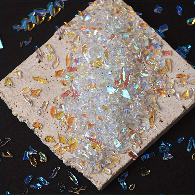 100pcs 3D Aurora Fatback Resin Crystal Rhinestones for Nail Art