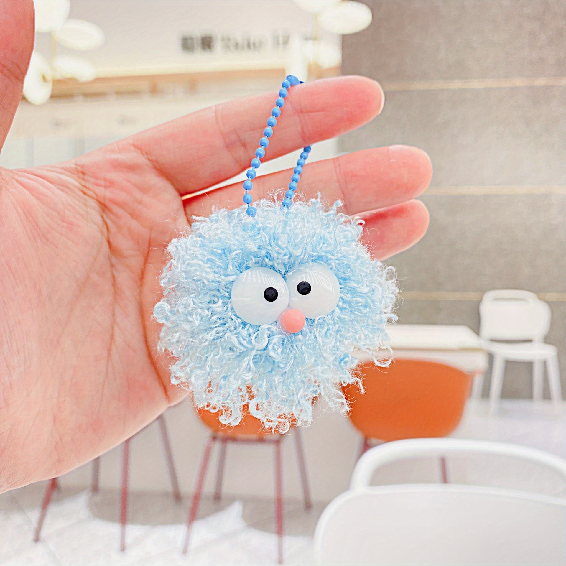 Cute Fur Ball Pom Pom Keychain With Unicorn Bells Keyring For Womens Bag  Wallet Car Decoration - Jewelry & Accessories - Temu Netherlands