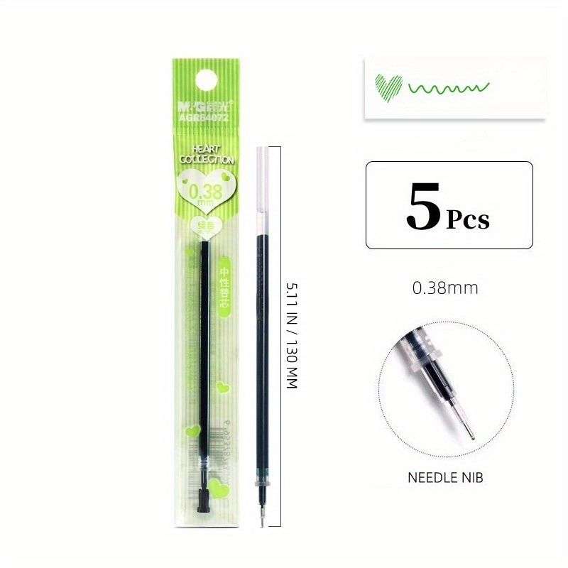 Gel Ink Ballpoint Pen 0.38mm Refill, Pen Refills