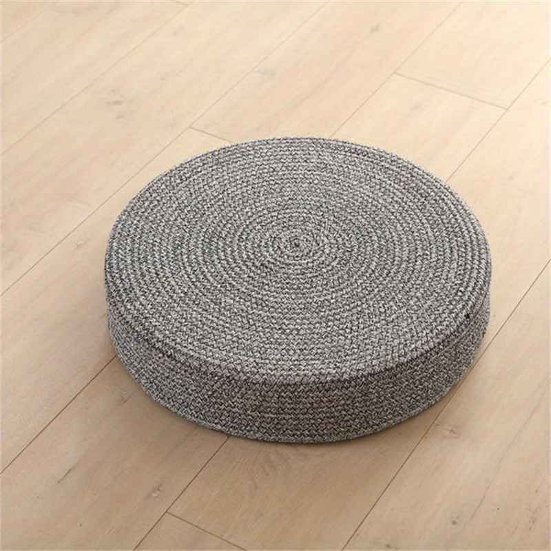 1pc Esk Copripouf Quadrato Non Imbottito, Pouf, Pouf, Poggiapiedi, Poltrona  A Sacco In Cotone E Lino Per Soggiorno, Camere Da Letto, Casa, Copri Pouf