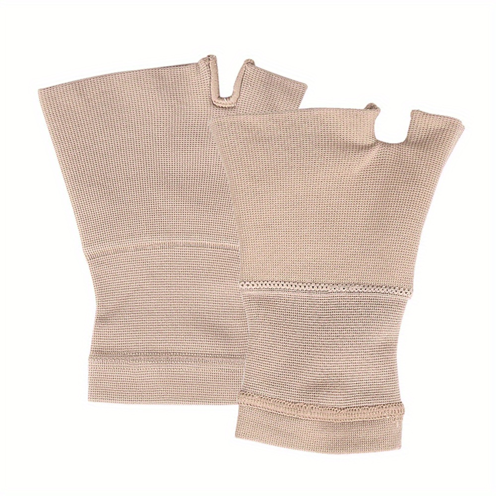 [Stretchy Sleeve] Stretchy Polyester Extended Knit Thumb Sleeve - Wrist Support Glove for Mouse Hand, Scar Covering, Pull-On Design, Hand Wash Only, Mouse Hand Support|Stretchy Knit Material|Polyester Fiber Glove