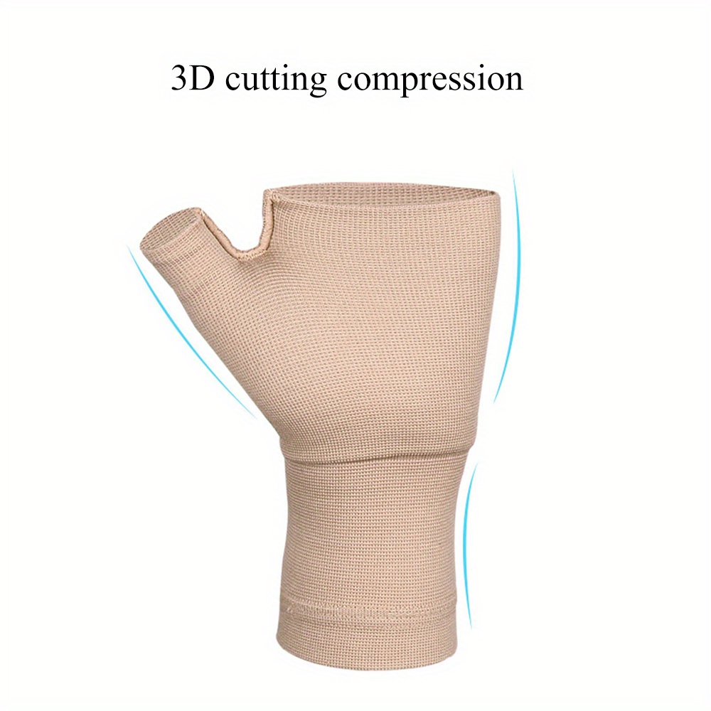 [Stretchy Sleeve] Stretchy Polyester Extended Knit Thumb Sleeve - Wrist Support Glove for Mouse Hand, Scar Covering, Pull-On Design, Hand Wash Only, Mouse Hand Support|Stretchy Knit Material|Polyester Fiber Glove