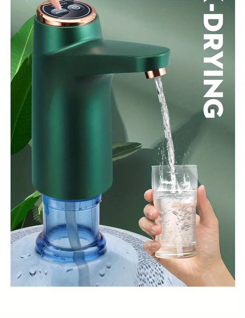 1pc water bottle dispenser 5 gallon water bottle pump dustproof cover 0 5m water pipe usb charging automatic drinking water pump portable electric water dispenser water bottle switch universal details 6