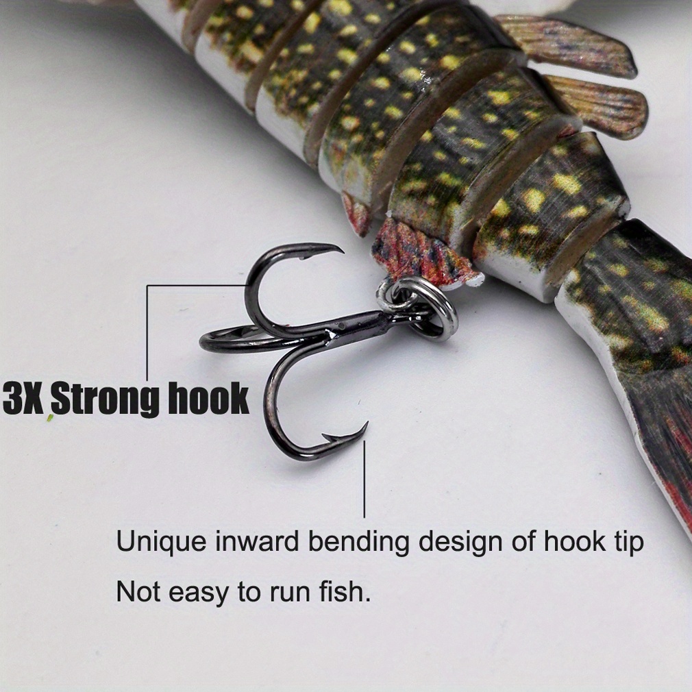 Fishing Lures Jointed Swimbait Life Like Swimming Bass,Trout, AI 7 Segment  4PACK – ASA College: Florida