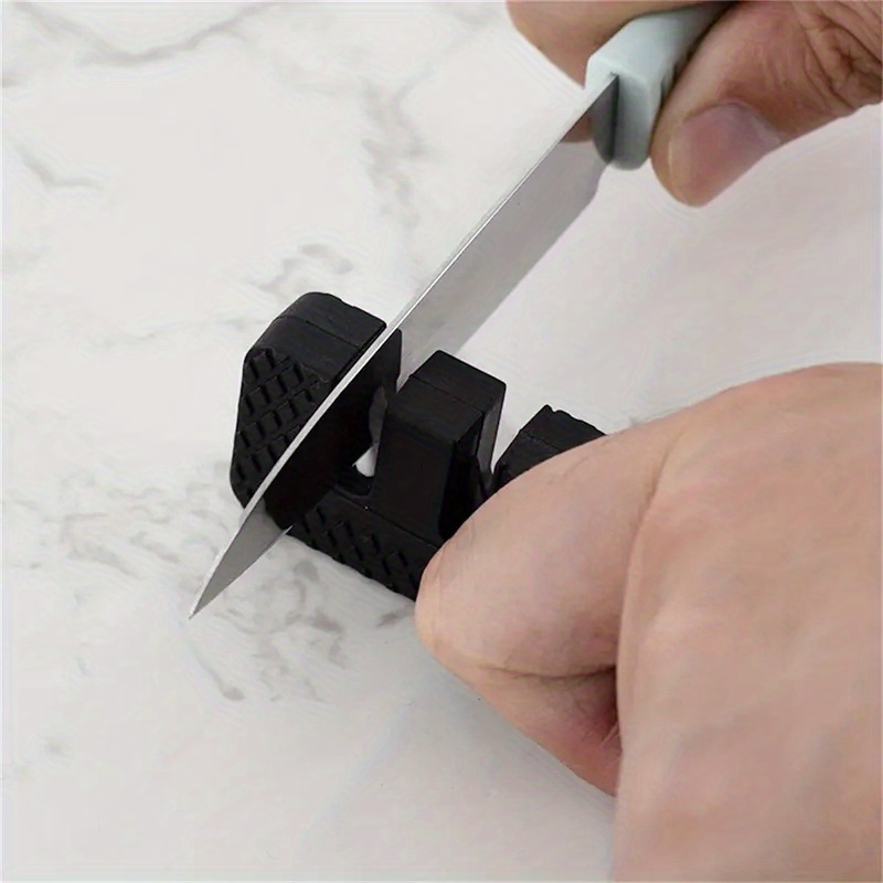 1pc Mini Household Knife Sharpener For Fruit Knife With Ceramic Sharpening  Rod, Portable Outdoor Sharpener