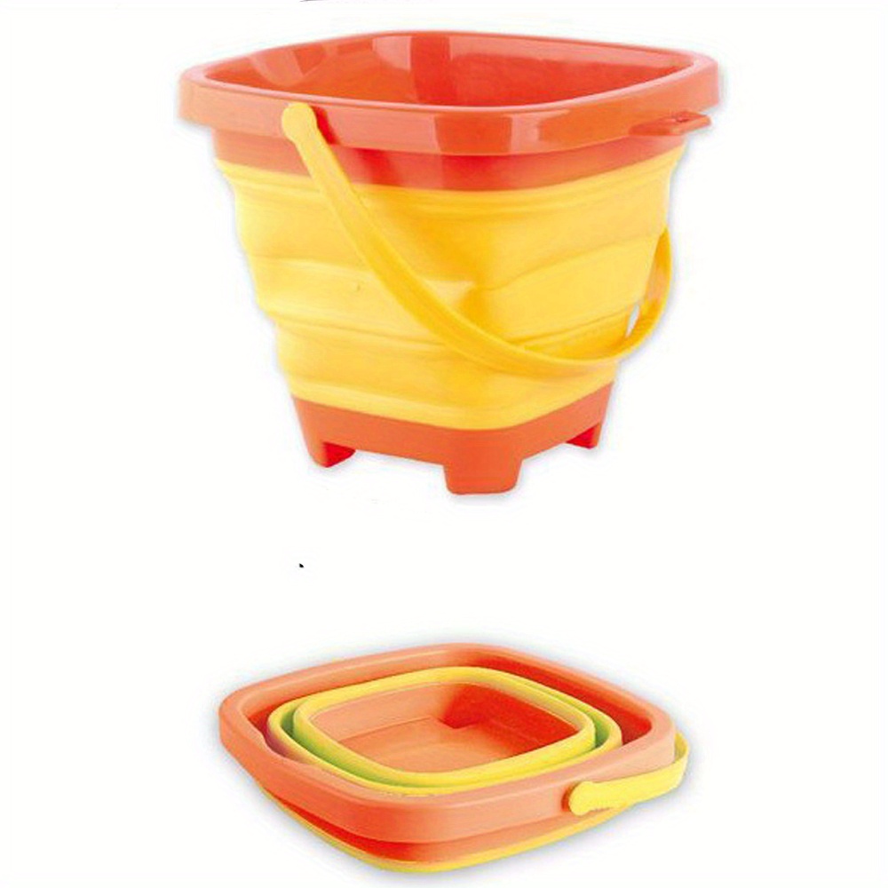 Foldable Pail Bucket Set of 3 Collapsible Buckets Multi-Purpose
