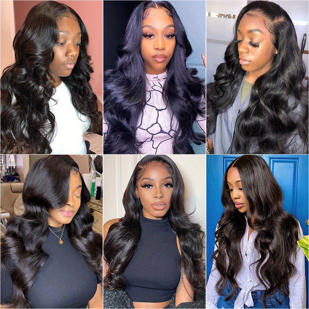 180 Density Body Wave Lace Front Wigs Human Hair Pre cut Temu