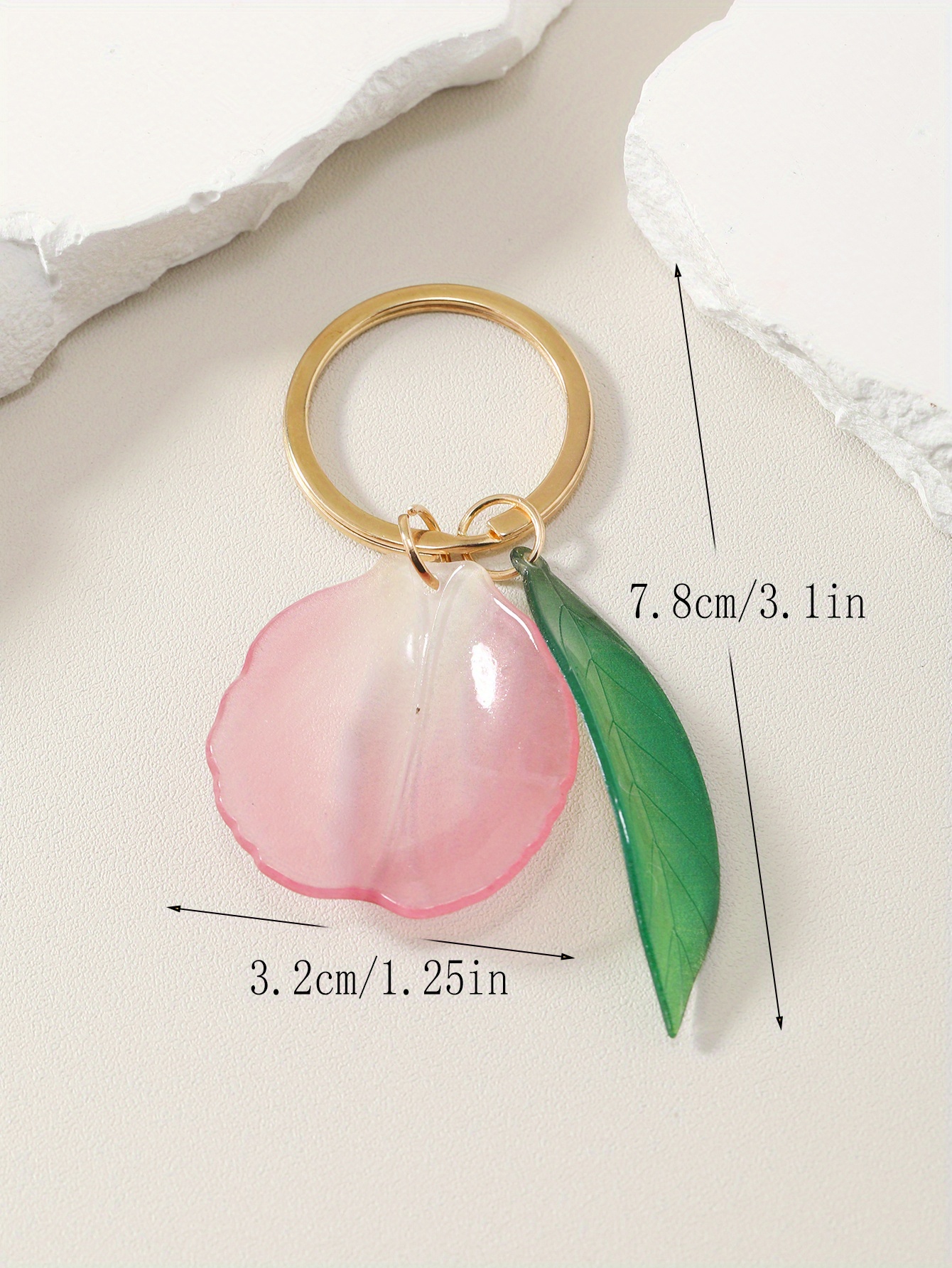 Flower Charm Keychain Customizable Key Ring Bag Accessory Car Pendant Phone  Ornament - Temu