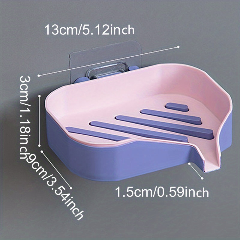 Wall Mounted Double Layer Soap Dish for Bathroom Organization