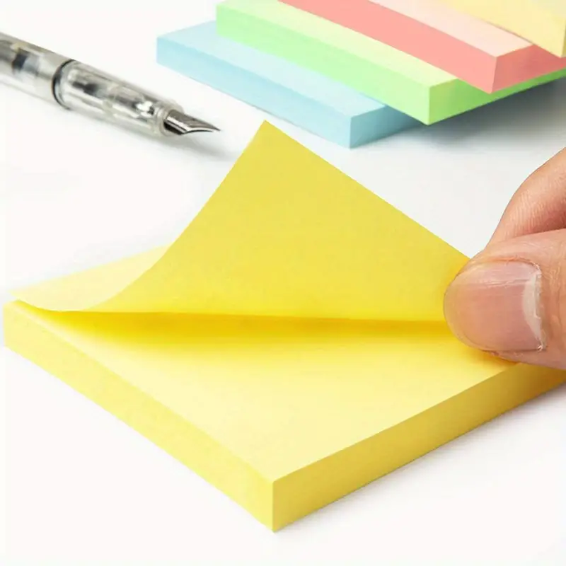 Pop Up Note Dispenser With Sticky Note Black Base Clear Top - Temu
