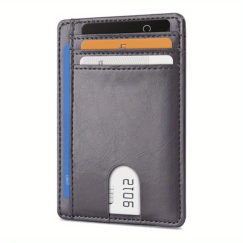 Minimalist Slim Credit Card Holder, Simple Portable Clutch Wallet