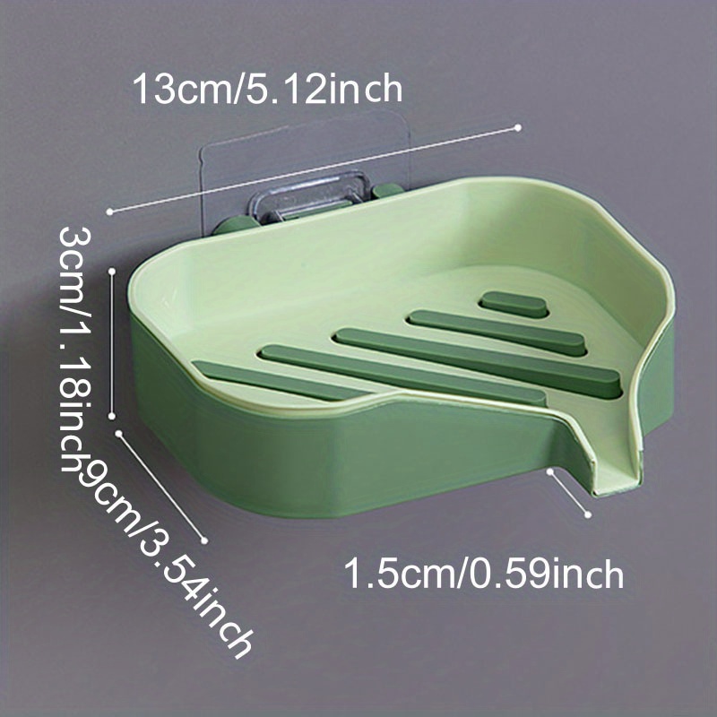 Wall Mounted Double Layer Soap Dish for Bathroom Organization