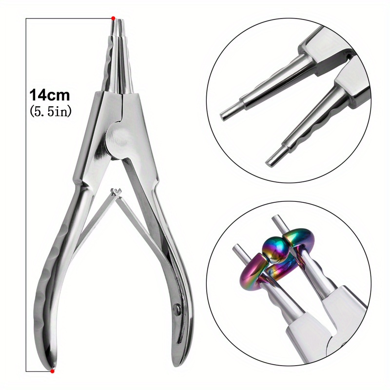 Jinyi Body Piercing Pliers Piercing Triangle Clamps Tattoo Piercing Tool  For Ear Lip Navel Nose Tattoo Piercing Tool(1pc, Beige)