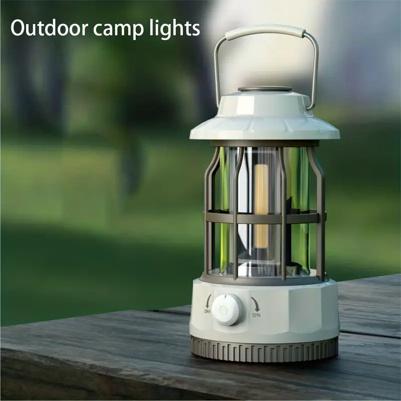 Vintage Handheld Camping Light With Battery Portable Outdoor - Temu