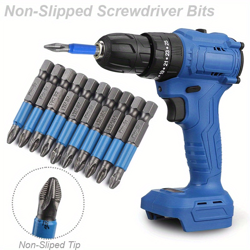 1/4 Hex Shank Phillips Magnetic Power Screwdriver Bits (150mm) - TOPTUL  The Mark of Professional Tools