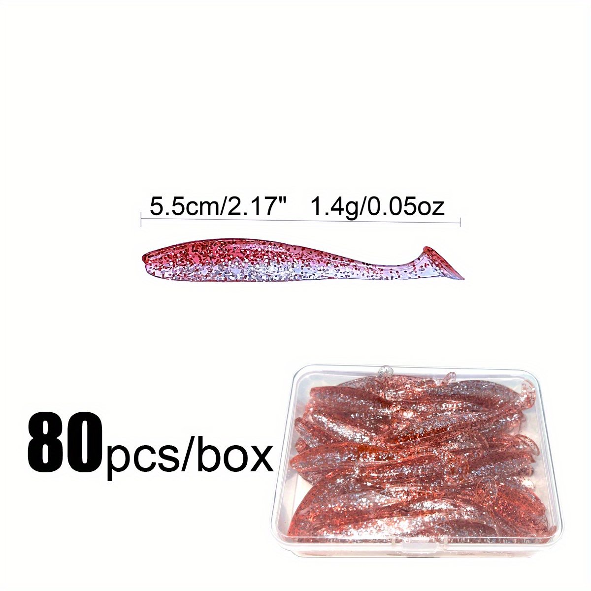 9PCS Soft Plastic Fishing Lures 2/2.5 Inches Paddle Tail Swimbait