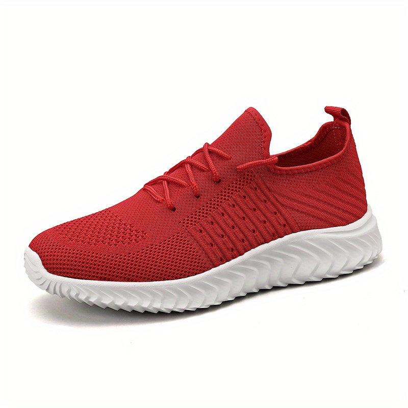 Casual shoes sales red colour