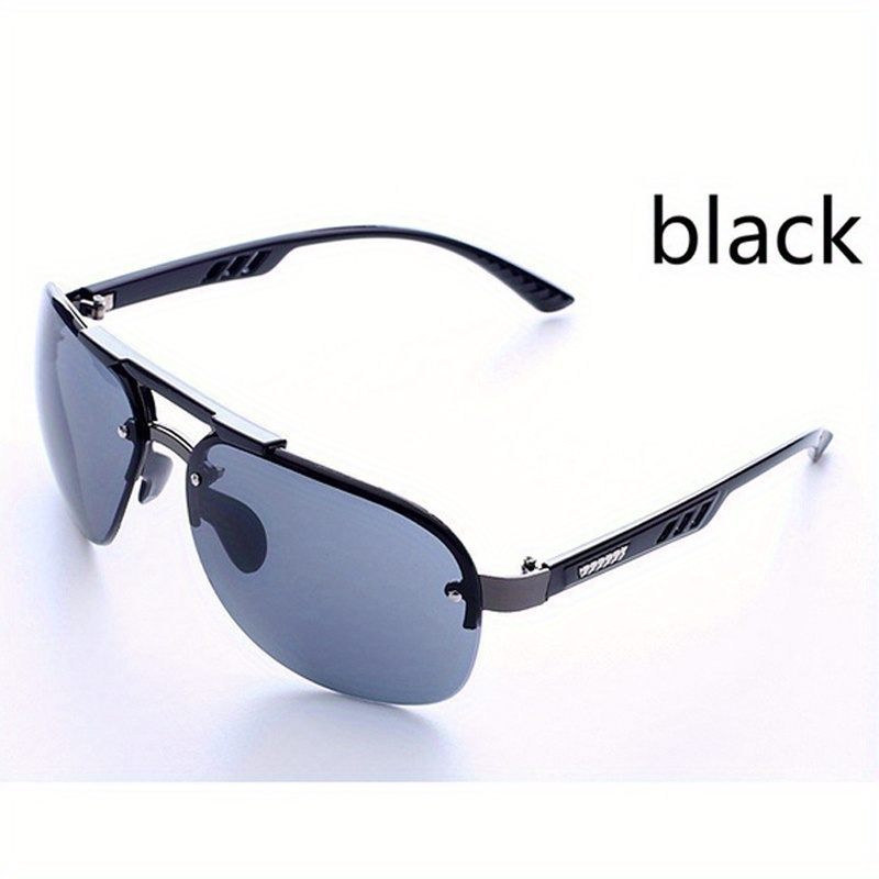 Gafas de sol con protección UV 400, anteojos de sol sin montura, gafas  geniales de moda, lentes de sol polarizadas, lentes de sol para conducir  para h