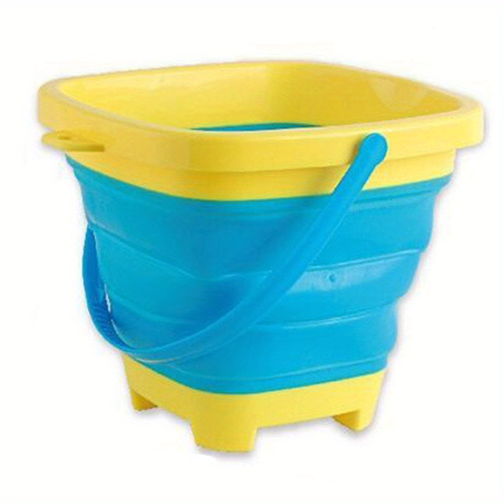 Children Foldable Pail Beach Bucket with Shovels Collapsible