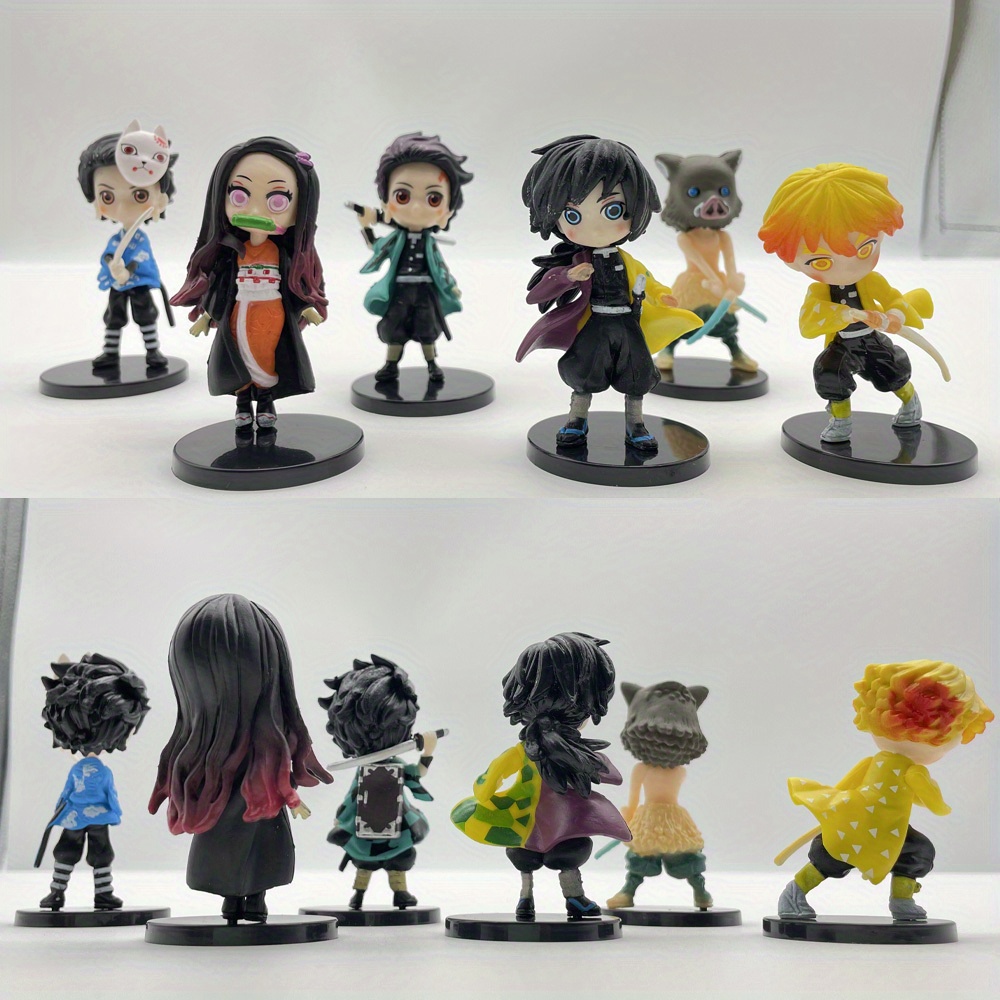  Anime Figure 6pcs Anime Action Figures Set Home Office Desktop  Decoration Cartoon Figure Toy Gift for Anime Fans : Toys & Games