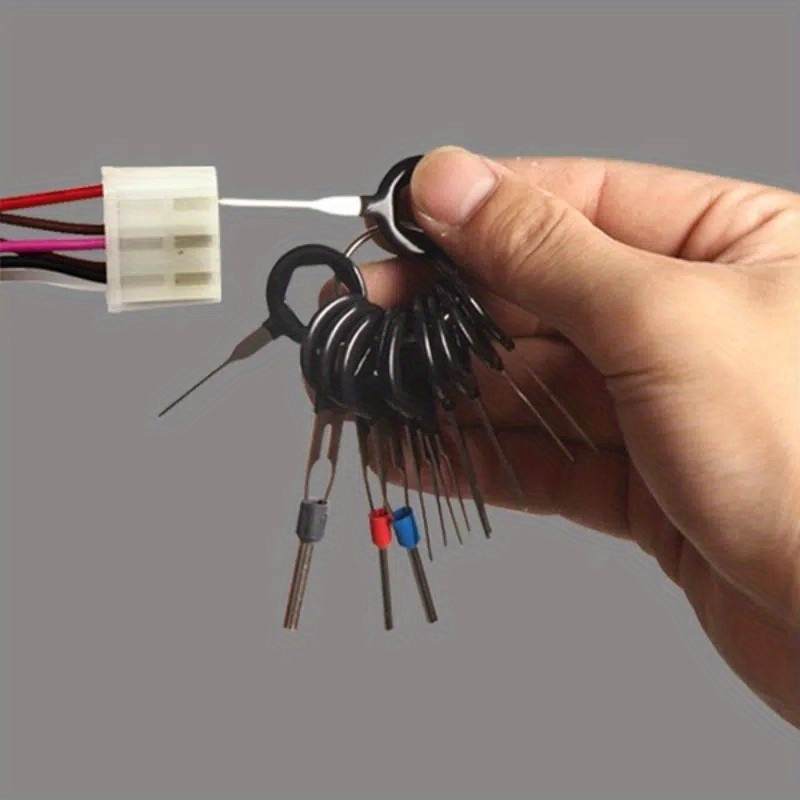 dodocool 39Pcs Outil de Retrait de Borne de Fil de Voiture Câblage  Électrique Sertissage Connecteur Pin Kit 