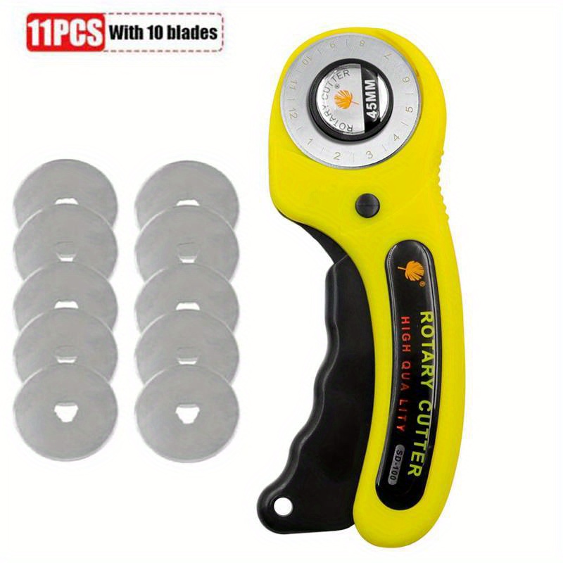 Rotary Cutter Ergonomic Rolling Cutter With Safety Lock For - Temu