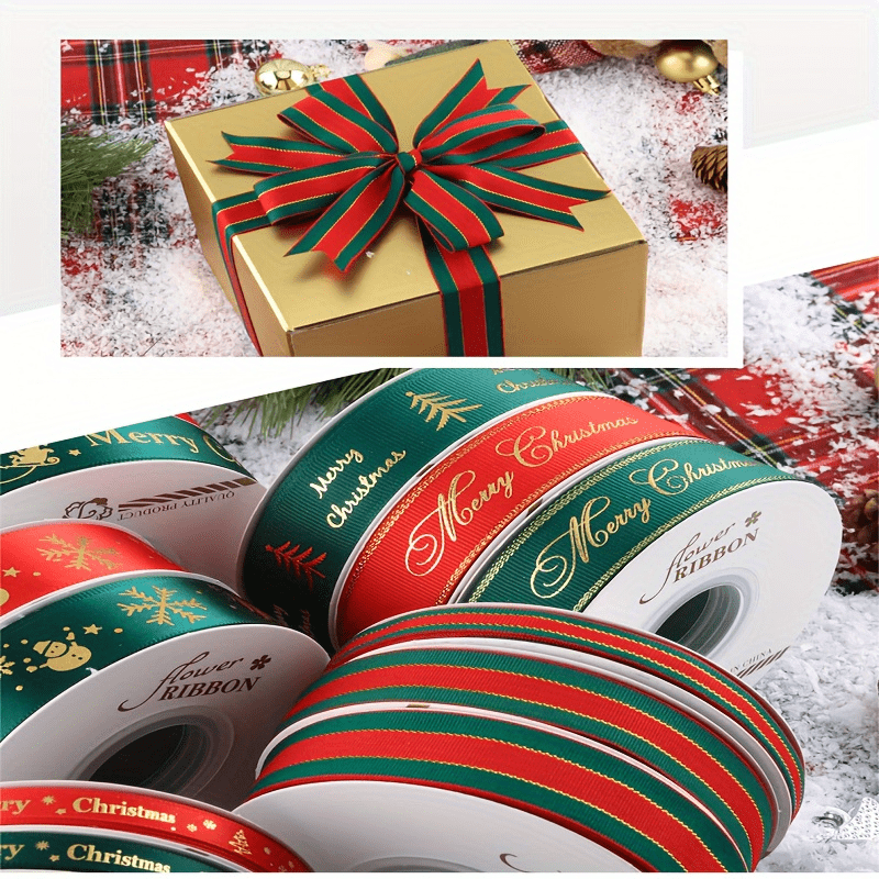 25 yards 25mm Satin Ribbon Webbing Decaration Gift Christmas