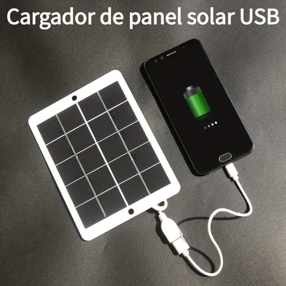1 Unidad 3W 0.5A Panel De Carga Solar Portátil El Cargador - Temu