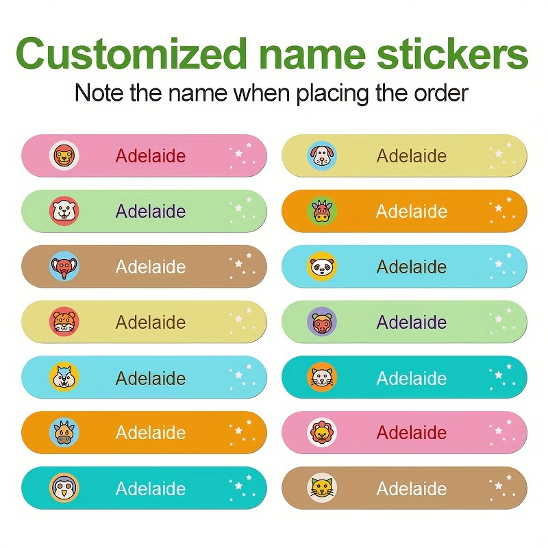 Customizable Name Labels For Best in class School Supply - Temu