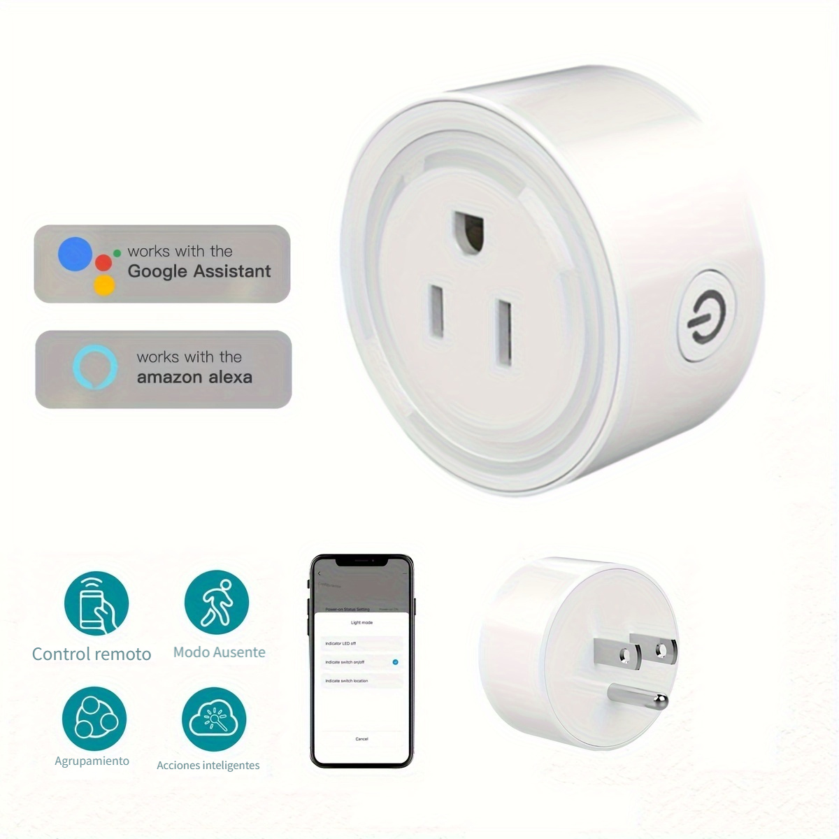 Kit De 2 Enchufe Inteligente Wifi Alexa Google Home Sp1