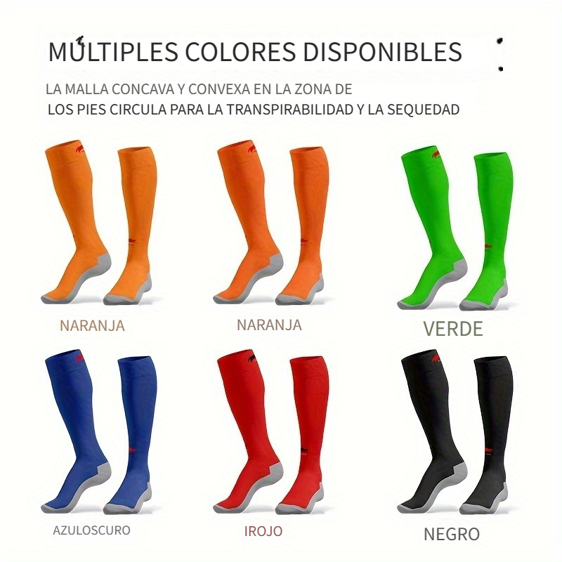6 Pares Calcetines Fútbol Antideslizantes Resistentes - Temu Chile