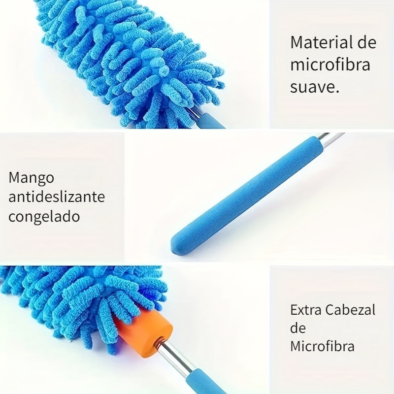 1pc Plumero Telescópico Chenille Plumero Lavable Cepillo - Temu Chile