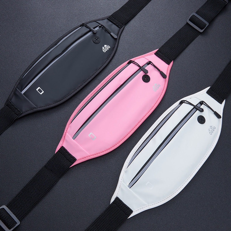 

1pc Portable Sports Waist Bag, Running Mobile Phone Storage Bag For Men And Women, Waterproof Pu Fanny Pack