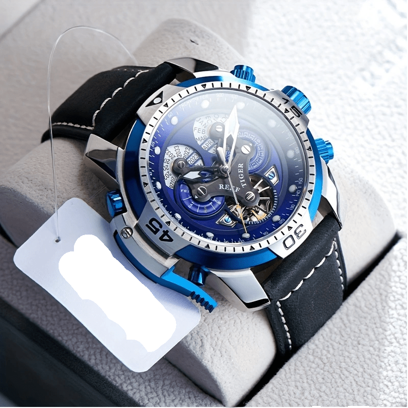 Reef Tiger Sport Automatic Big Dial Waterproof Fashion Watch