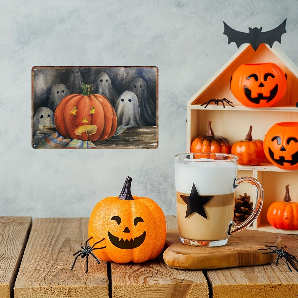 サイン レトロ カボチャ ハロウィン ヴィンテージ レトロ ポスター