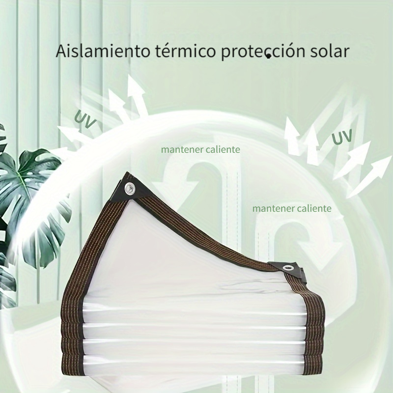  Lona impermeable transparente, aislamiento antienvejecimiento a  prueba de polvo PE transparente, tela de lona para renovación interior, se  puede cortar libremente y utilizar para proyectos de bricolaje en casa,  0.002 in (