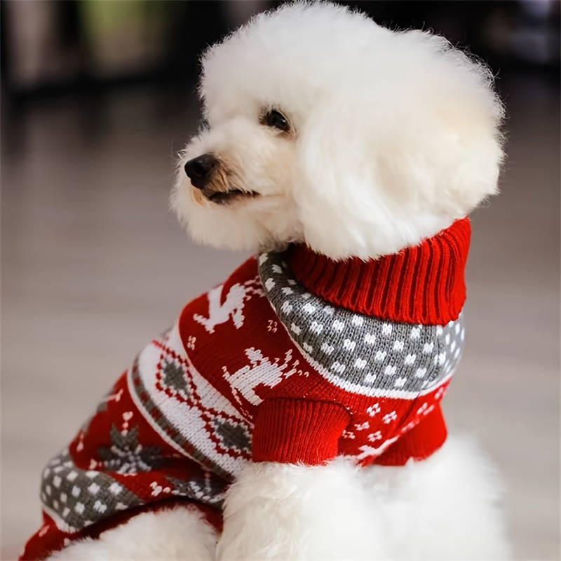 

New Pet Sweater Dog Cat Christmas Style More Than Bear Corgi Wool Knit Sweater