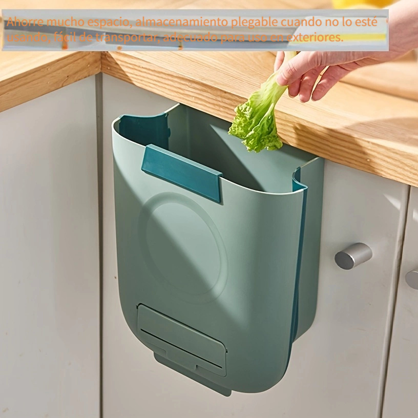 Cubo de basura plegable para colgar en la cocina Papelera de